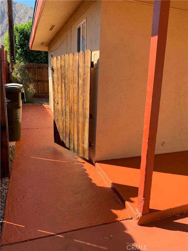 583 S Calle, Abronia, Palm Springs, CA 92264 - view of patio / terrace with a mountain view