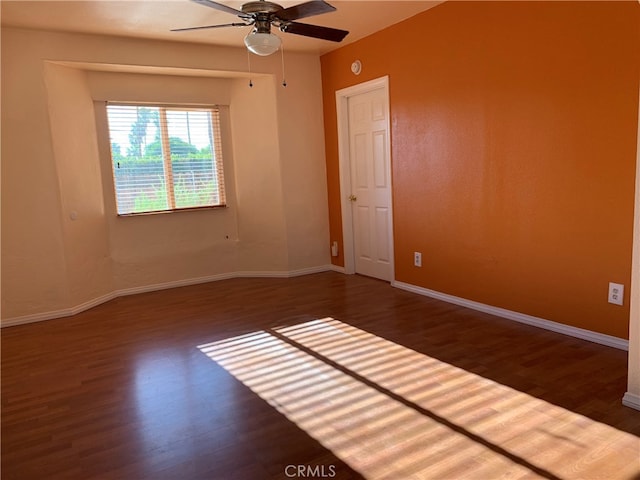 583 S Calle, Abronia, Palm Springs, CA 92264 - empty room featuring wood finished floors and ceiling fan