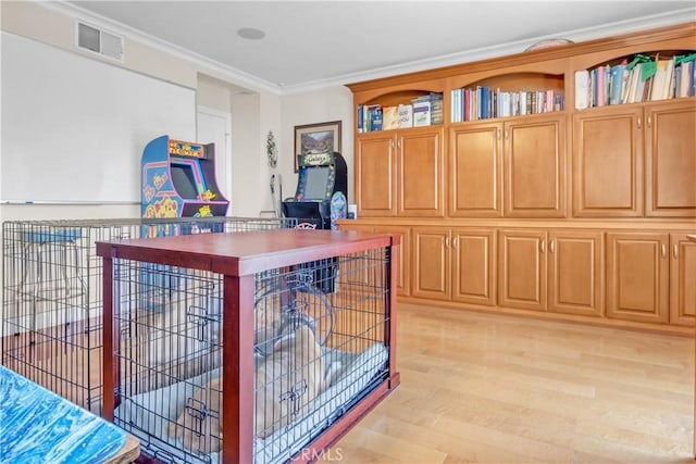 1010 W Yorktown Ave, Montebello, CA 90640 - office space featuring light wood finished floors and crown molding