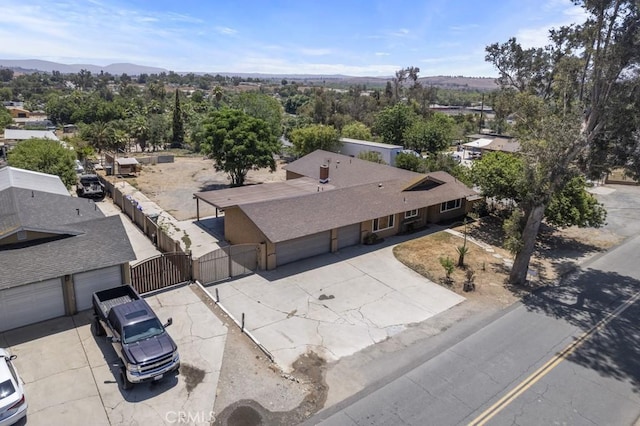 5956 Marlatt St, Jurupa Valley, CA 91752 - view from above of property featuring mountains
