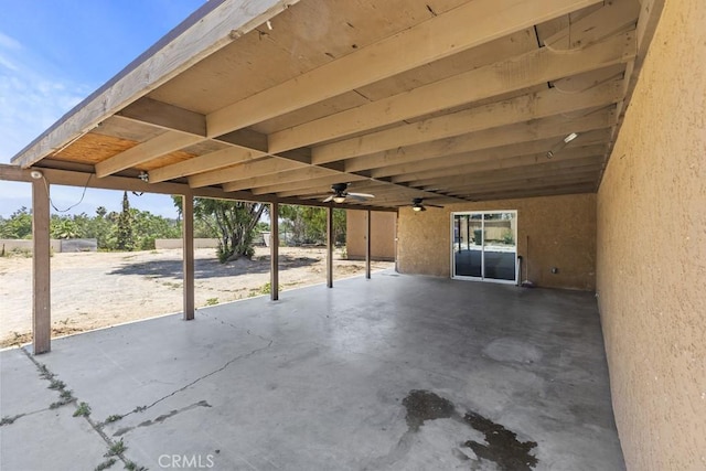 5956 Marlatt St, Jurupa Valley, CA 91752 - view of patio with a ceiling fan
