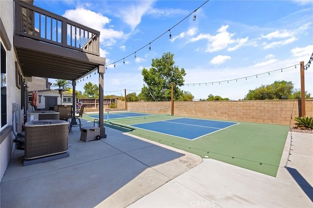33883 Vinca Ln, Murrieta, CA 92563 - view of patio with a tennis court