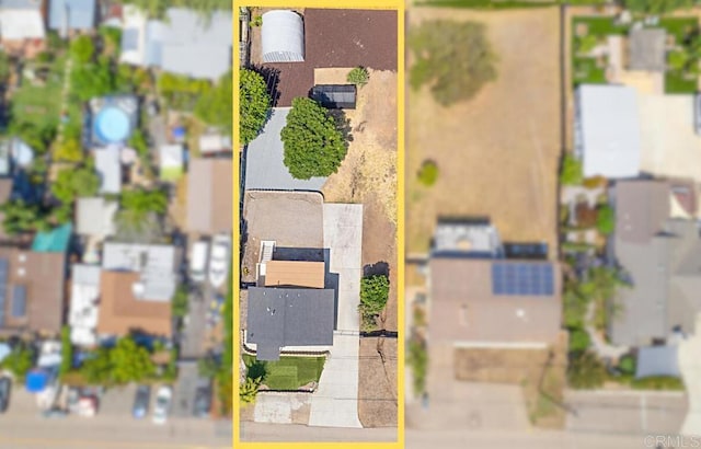 3976 N Granada Ave, Spring Valley, CA 91977 - aerial view of property and surrounding area featuring property boundaries highlighted