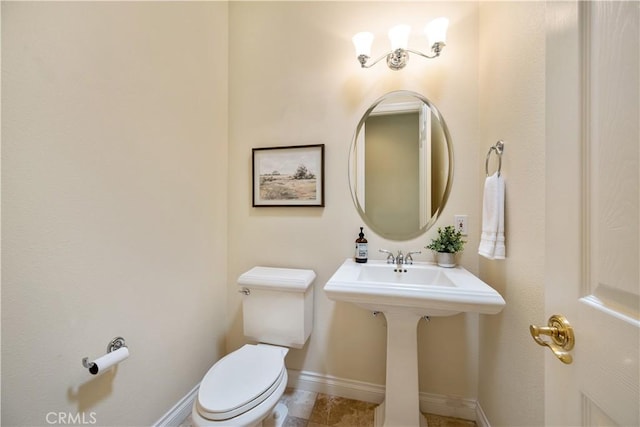 822 Noddy Ct, Arroyo Grande, CA 93420 - half bath featuring toilet and tile patterned floors