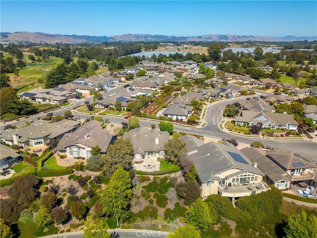 822 Noddy Ct, Arroyo Grande, CA 93420 - aerial overview of property's location with nearby suburban area and a water and mountain view