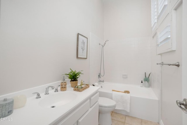 1051 Thomas Ln, Ventura, CA 93003 - full bathroom with vanity,  shower combination, and tile patterned floors