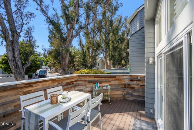 1051 Thomas Ln, Ventura, CA 93003 - wooden terrace featuring outdoor dining area