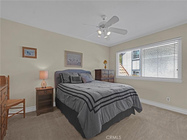 28702 Eagleton St, Agoura Hills, CA 91301 - carpeted bedroom featuring ornamental molding and ceiling fan