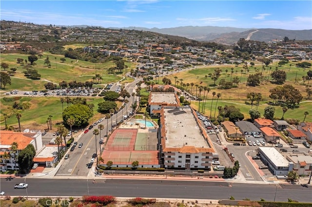 2501 S El Camino Real, San Clemente, CA 92672 - aerial overview of property's location featuring a mountain backdrop and nearby suburban area