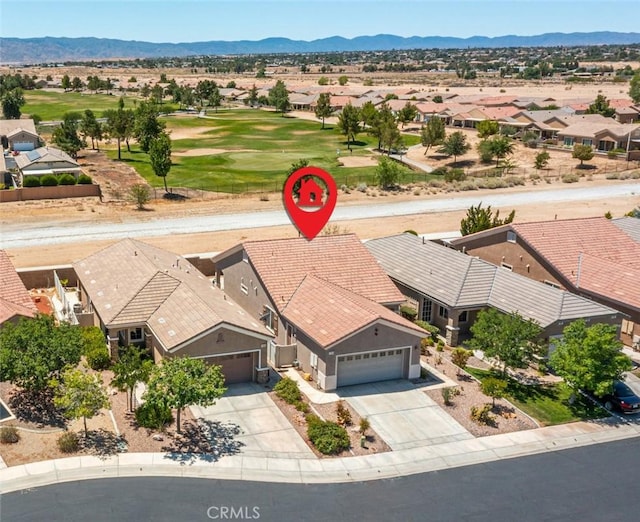 19385 Boulder St, Apple Valley, CA 92308 - aerial view of residential area featuring a mountain backdrop and a golf course