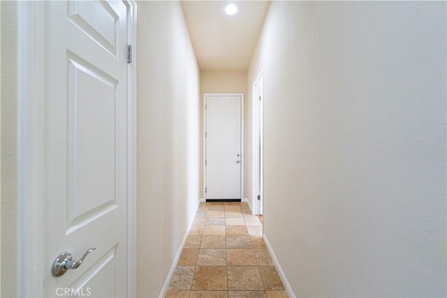 19385 Boulder St, Apple Valley, CA 92308 - hallway with stone tile floors and recessed lighting