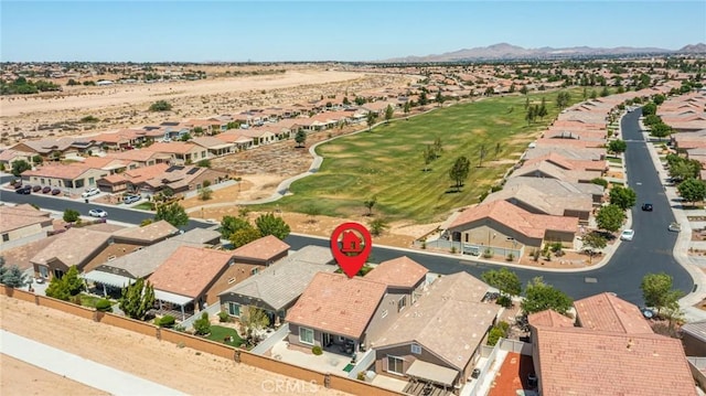 19385 Boulder St, Apple Valley, CA 92308 - aerial view of residential area featuring mountains and a golf course