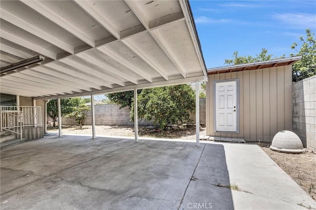 4449 Walnut St, Baldwin Park, CA 91706 - fenced backyard featuring a patio area and a storage shed