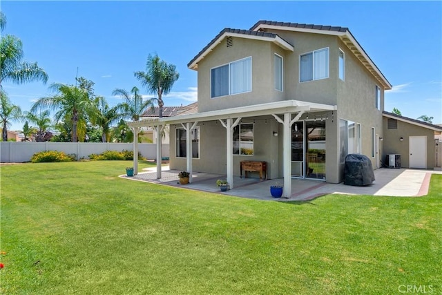 20776 Freeport Dr, Riverside, CA 92508 - back of house featuring a patio area, a fenced backyard, and stucco siding