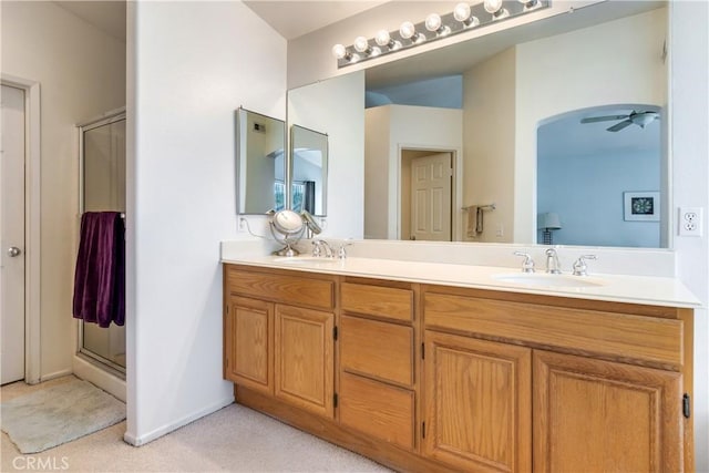 20776 Freeport Dr, Riverside, CA 92508 - full bathroom featuring double vanity and a stall shower