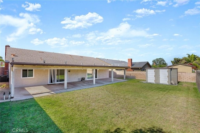 6355 Ortega St, Chino, CA 91710 - rear view of property featuring stucco siding and a patio area