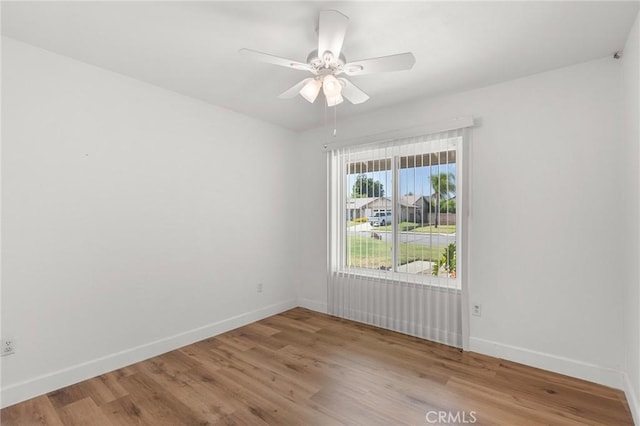 6355 Ortega St, Chino, CA 91710 - empty room featuring wood finished floors and ceiling fan