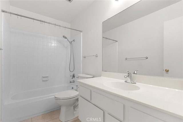 6355 Ortega St, Chino, CA 91710 - bathroom with vanity, bathing tub / shower combination, and tile patterned floors