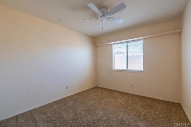 426 Debra An Dr, Fallbrook, CA 92028 - carpeted spare room featuring ceiling fan and baseboards