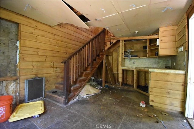 11605 La Porte Rd, Challenge, CA 95925 - below grade area featuring wood walls