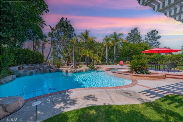 27860 Mount Shasta Way, Yorba Linda, CA 92887 - view of pool with an in-ground hot tub and a patio area