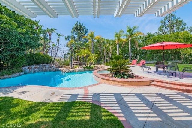 27860 Mount Shasta Way, Yorba Linda, CA 92887 - outdoor pool featuring a pergola and a patio area