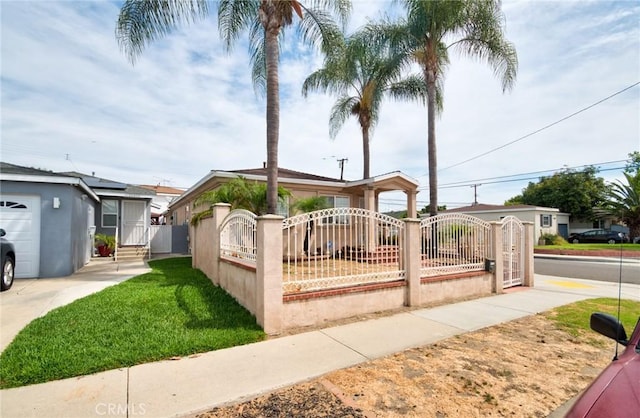 11457 Maza St, Norwalk, CA 90650 - view of front of house with a fenced front yard and a gate