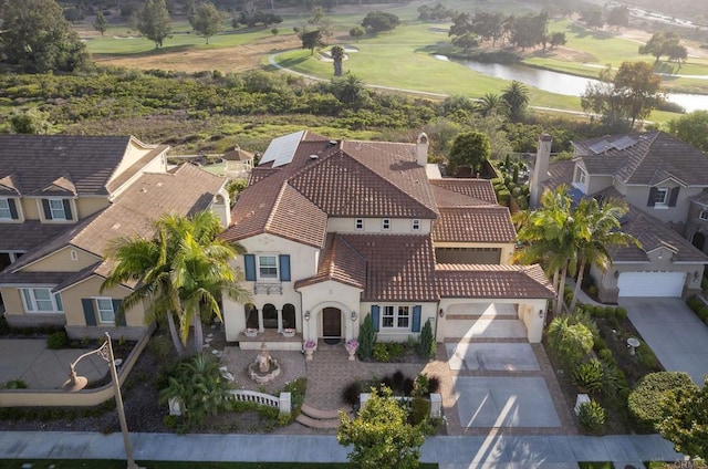 6767 Malachite Pl, Carlsbad, CA 92009 - aerial view of residential area featuring a large body of water and a golf club