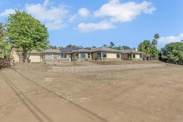 929 Chumash Trl, Vista, CA 92084 - view of front facade with solar panels