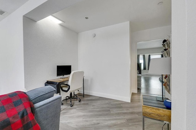 929 Chumash Trl, Vista, CA 92084 - office area with wood finished floors and baseboards