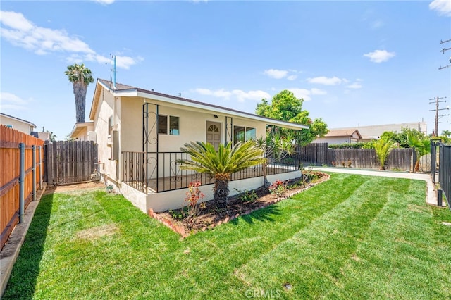 8252 Graves Ave, Rosemead, CA 91770 - back of house featuring stucco siding and a fenced backyard