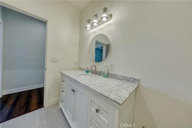 25904 Bear Valley Rd, Tehachapi, CA 93561 - bathroom with vanity and tile patterned floors