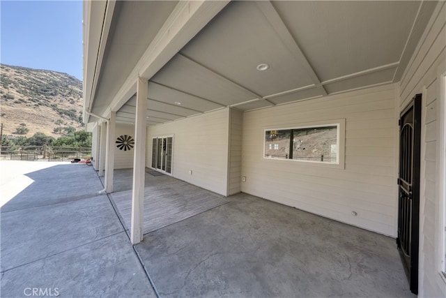 25904 Bear Valley Rd, Tehachapi, CA 93561 - view of patio / terrace featuring a mountain view