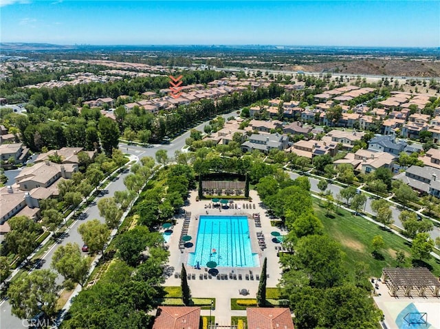 26 Los Indios, Irvine, CA 92618 - aerial perspective of suburban area with a pool area