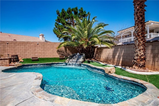 39423 Rowan Ct, Palmdale, CA 93551 - view of pool with a fenced backyard