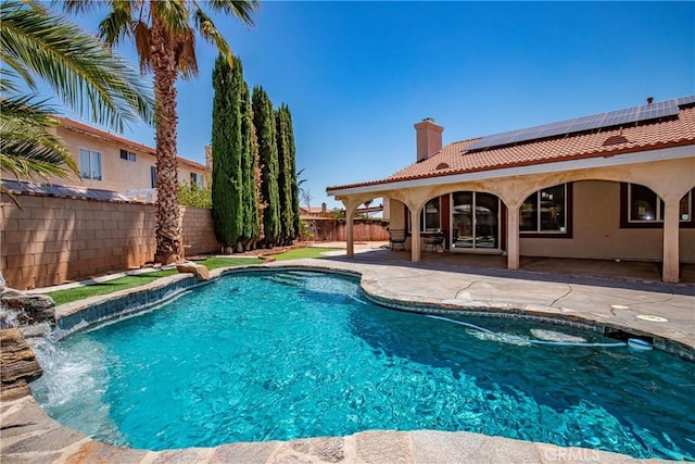 39423 Rowan Ct, Palmdale, CA 93551 - view of pool featuring a fenced backyard and a patio area