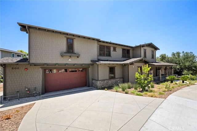 600 Baldwin Ct, Sierra Madre, CA 91024 - view of front of house with concrete driveway and a garage