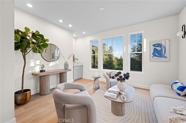 600 Baldwin Ct, Sierra Madre, CA 91024 - living area with light wood-type flooring and recessed lighting