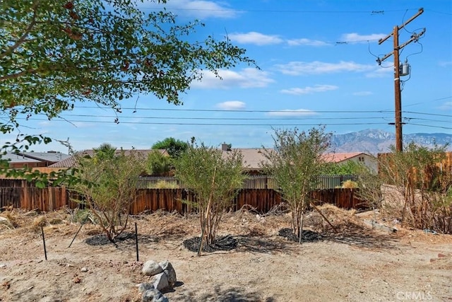 66101 14th St, Desert Hot Springs, CA 92240 - view of yard with a mountain view
