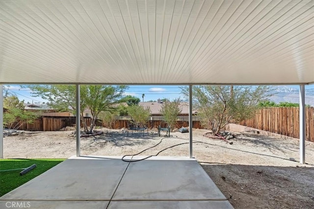 66101 14th St, Desert Hot Springs, CA 92240 - fenced backyard with a patio area