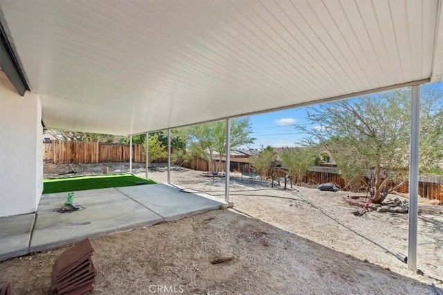 66101 14th St, Desert Hot Springs, CA 92240 - fenced backyard featuring a patio