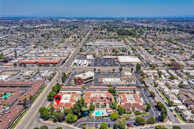 16521 Grunion Ln Unit 207, Huntington Beach, CA 92649 - aerial view of property's location featuring a pool area