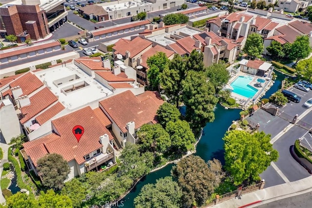 16521 Grunion Ln Unit 207, Huntington Beach, CA 92649 - aerial perspective of suburban area featuring a nearby body of water