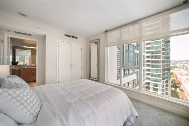 1199 Pacific Unit 1303, San Diego, CA 92101 - bedroom featuring a closet and carpet flooring