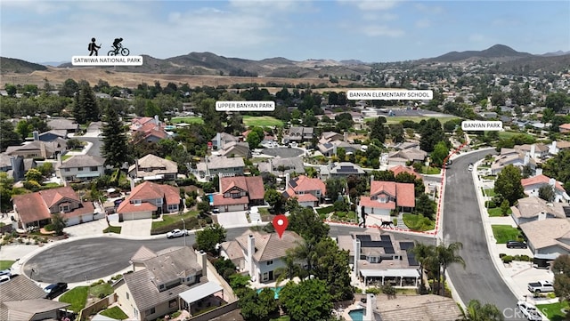 968 Saddlehorn Pl, Newbury Park, CA 91320 - aerial perspective of suburban area with mountains