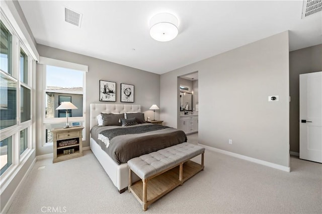 2890 Via Alta Pl, San Diego, CA 92108 - carpeted bedroom featuring baseboards and ensuite bath