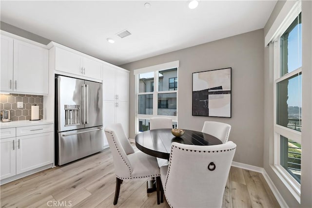 2890 Via Alta Pl, San Diego, CA 92108 - dining room featuring light wood-style flooring and recessed lighting