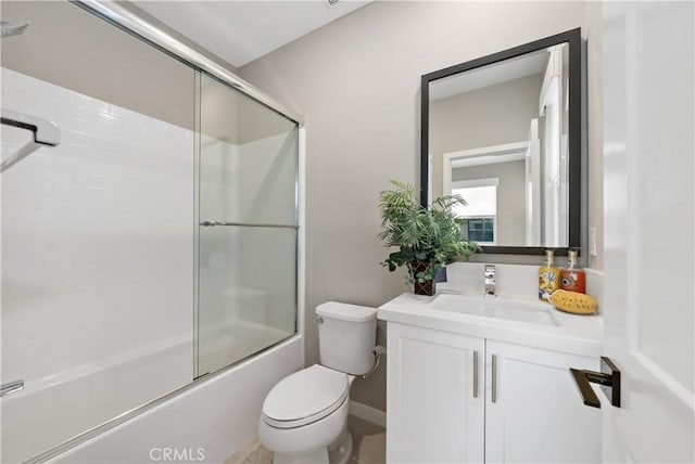 2890 Via Alta Pl, San Diego, CA 92108 - bathroom featuring vanity and bath / shower combo with glass door
