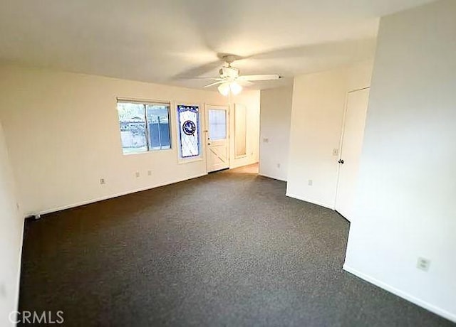 622 Esther Way, Redlands, CA 92373 - spare room featuring a ceiling fan and dark colored carpet