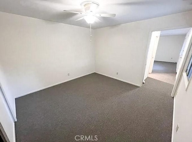 622 Esther Way, Redlands, CA 92373 - spare room featuring ceiling fan and dark colored carpet